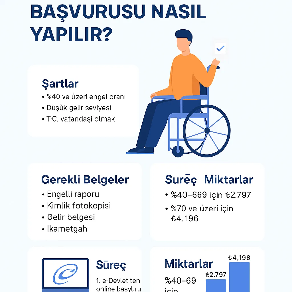 Engelli Maaşı Başvurusu Nasıl Yapılır? 2025 Rehberi ve Güncel Tutarlar