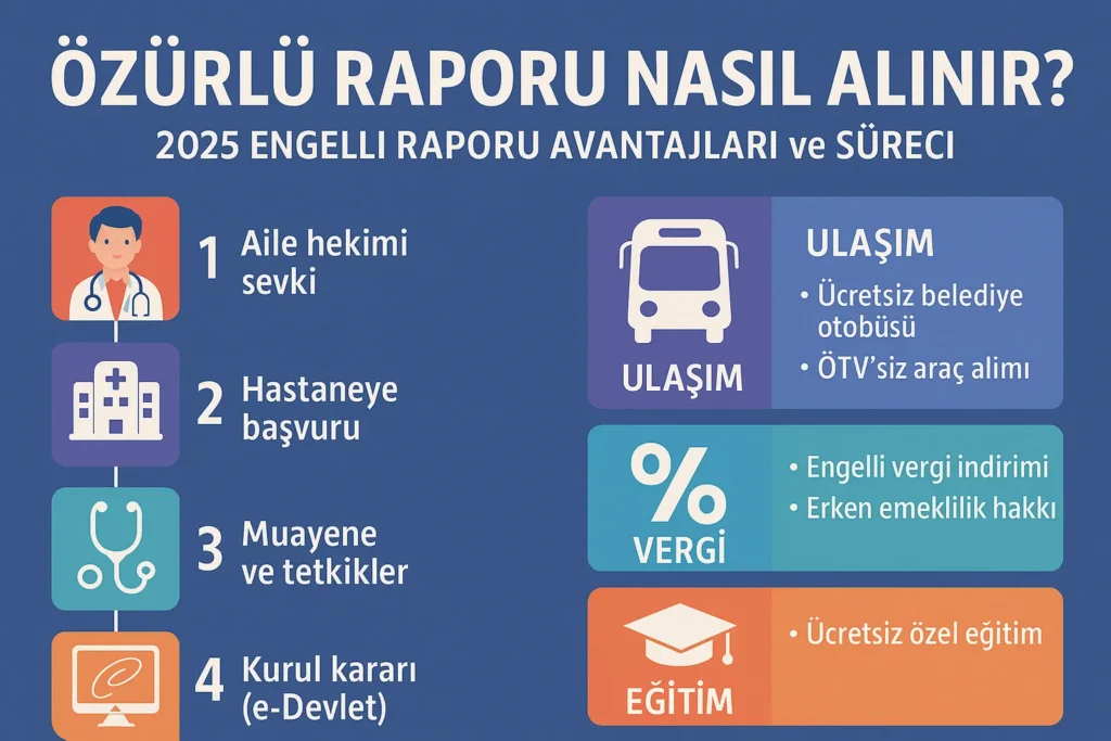 Özürlü Raporu Nasıl Alınır? 2025 Engelli Raporu Avantajları ve Haklar