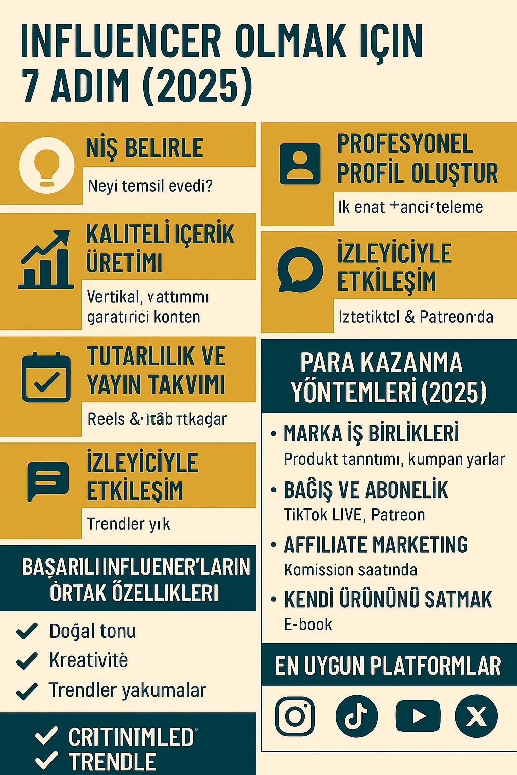 Influencer Nasıl Olunur? 2025’te Sosyal Medyadan Para Kazanma Rehberi