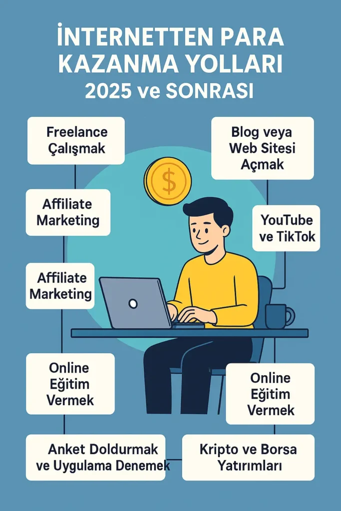 İnternetten Para Kazanma Yolları 2025 ve Sonrası: Gerçek ve Sürdürülebilir Fırsatlar