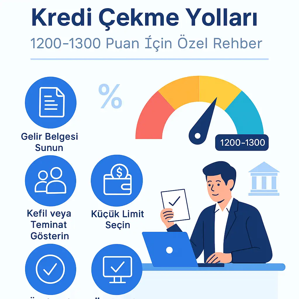 1200-1300 Kredi Notuna Kredi Veren Bankalar | 2025 Rehberi