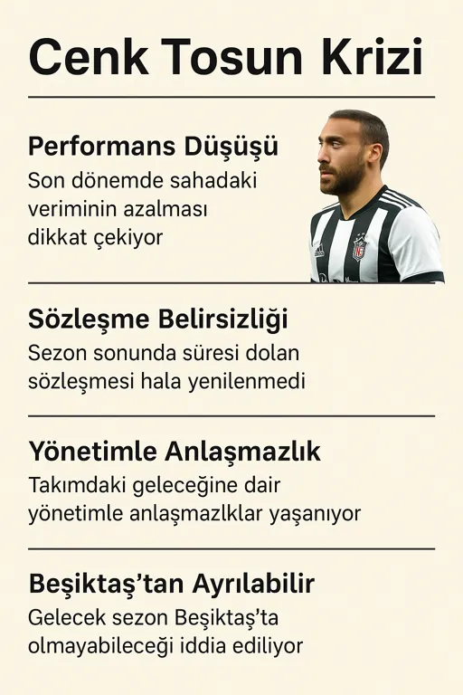 Beşiktaş’ta Cenk Tosun Krizi: Sözleşme Görüşmeleri Durduruldu