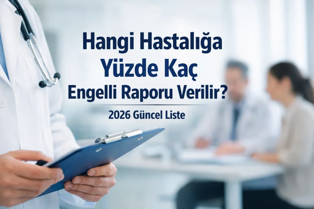 Hangi hastalığa yüzde kaç engelli raporu verilir 2026 güncel liste