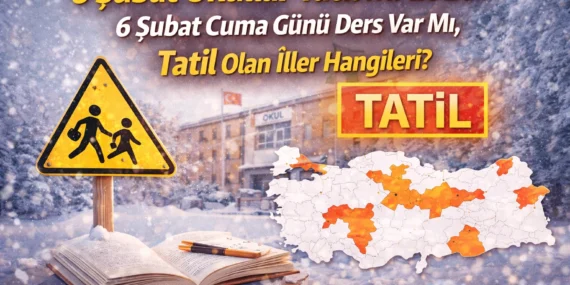 6 Şubat okullar tatil mi 2026? 6 Şubat Cuma günü ders var mı, tatil olan i̇ller hangileri?