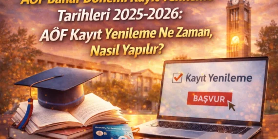 AÖF Bahar Dönemi Kayıt Yenileme Tarihleri 2025-2026: AÖF Kayıt Yenileme Ne Zaman, Nasıl Yapılır?