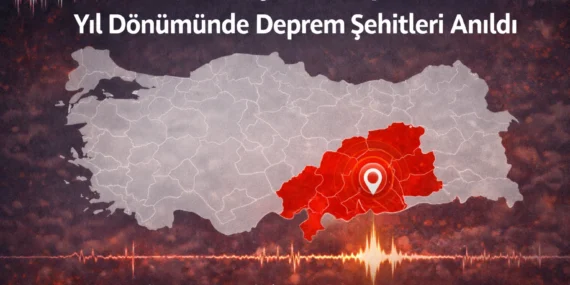 Hatay’da 6 Şubat Depremleri Yıl Dönümünde Deprem Şehitleri Anıldı