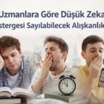 uzmanlara göre düşük zeka göstergesi sayılabilecek alışkanlıklar
