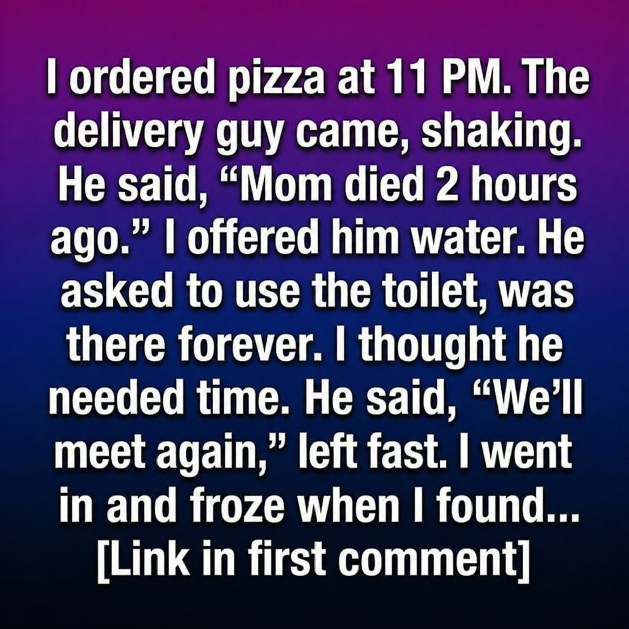 A Late-Night Pizza Delivery Became an Unexpected and Meaningful Moment