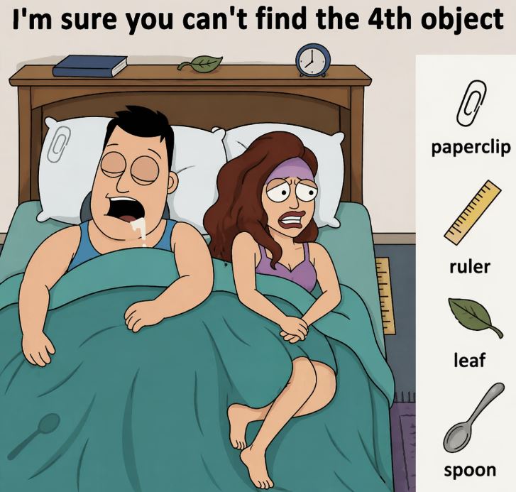 Hidden Objects Challenge: Can You Spot All Four Items in This Image?