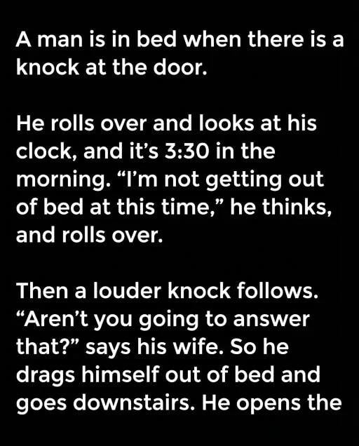 A Late-Night Knock Led to an Unexpected Moment of Kindness