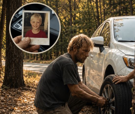 A Stranger Helped Me Fix a Flat Tire on Route 9 Where My Son Went Missing Years Ago — What He Left Behind Changed Everything