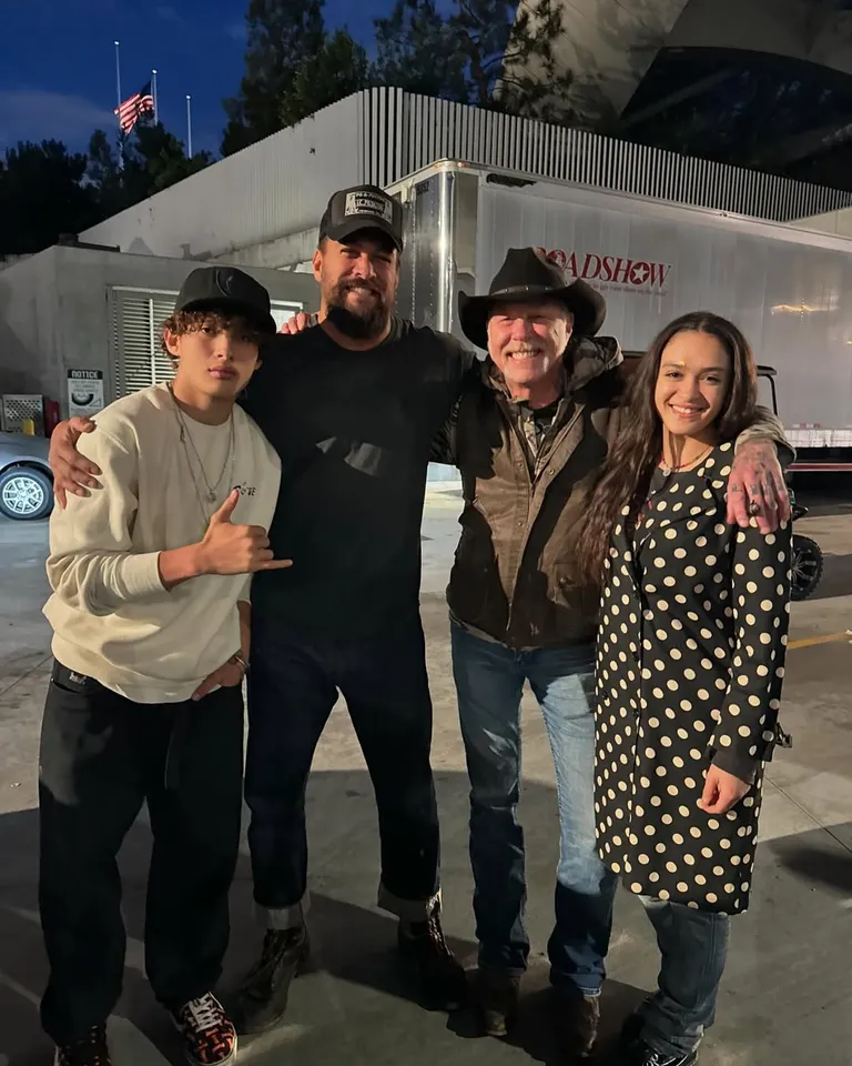 Jason Momoa Shares a Special Family Moment at His Kids’ First Metallica Concert