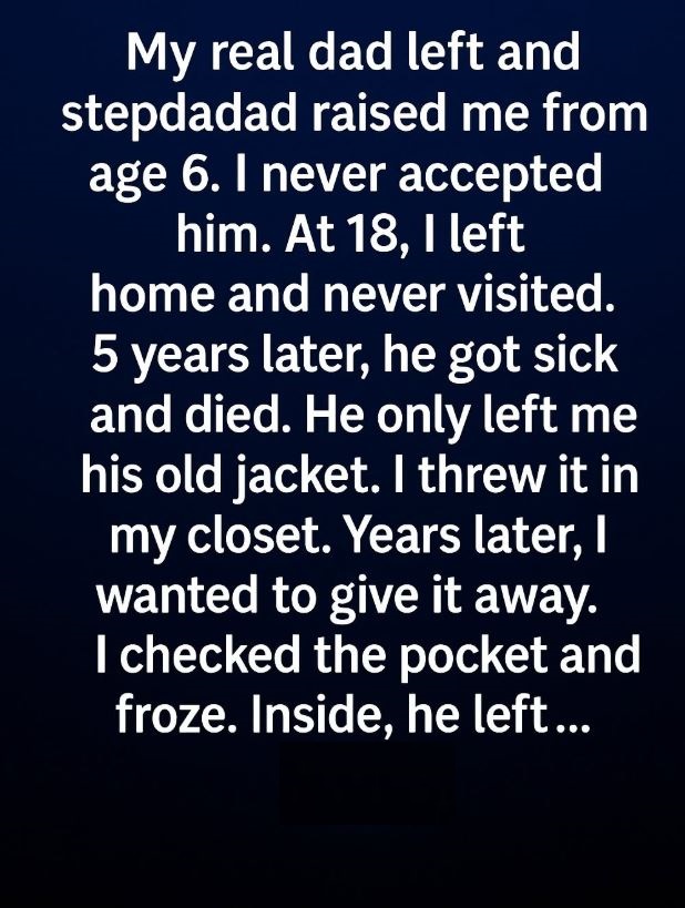 A Hidden Note Inside My Stepfather’s Jacket Changed My Understanding of Love and Family Forever