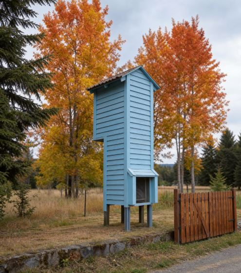 Unusual Tower Along an Oregon Road Reveals a Clever Home-Built Safety Solution