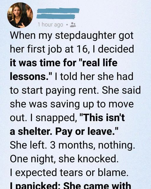 I Told My Sixteen-Year-Old Stepdaughter to Pay Rent or Leave—Months Later, She Returned With an Envelope