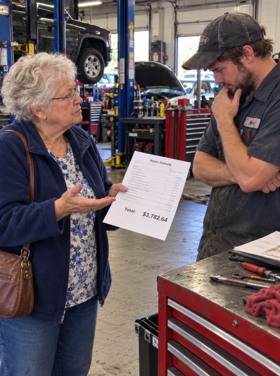 A Mechanic Quoted My 74-Year-Old Mother $3,800 for Car Repairs — Then She Asked to Speak to the Owner