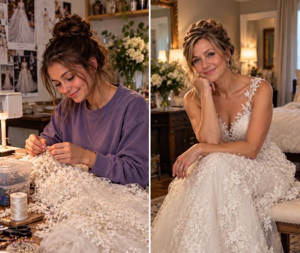 My Mother-in-Law Damaged the Wedding Dress My Daughter Made, and My Husband Stood Up for Her