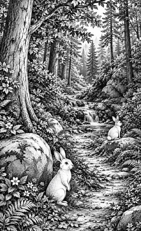 Find the Hidden Woman in This Forest Picture
